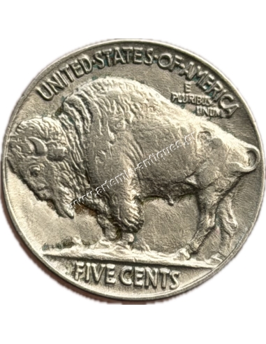 5 Cents 1937 Buffalo Nickel AU+