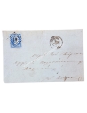 Front part of mailed envelope1863, Athens Tripoli