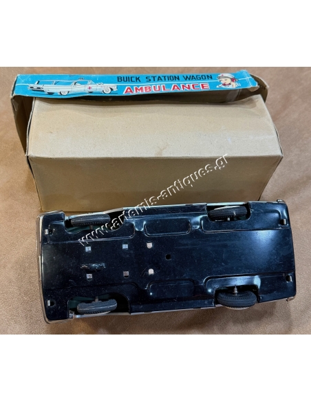 Buick Station Wagon Ambulance Friction Τσίγκινο παιχνίδι, Modern Toys κατασκευή Ιαπωνία, στο κουτί του