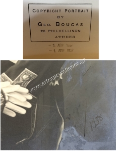 Prince George of Greece, Portrait with signature 1938, by Geo.Boucas 2
