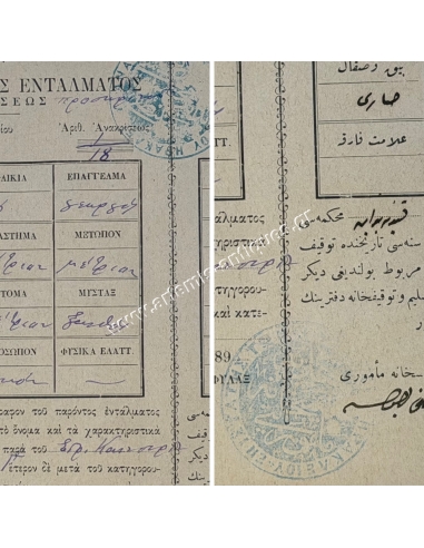 Receipt of Arrest Warrant 1894 - Zaros