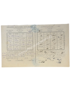 Receipt of Arrest Warrant 1894 - Zaros