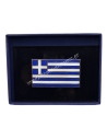 Ελληνική Σημαία με σμάλτα σε γυάλινη πλακέτα