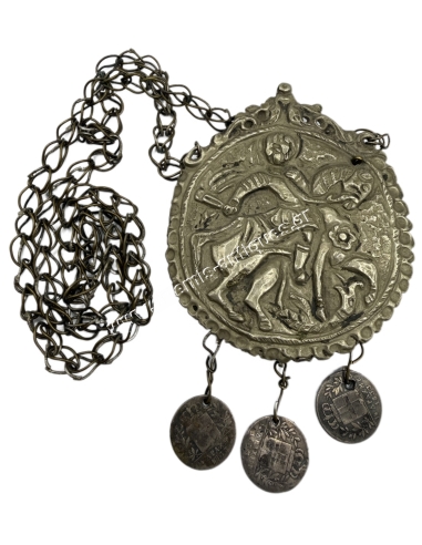 Greek Folk Art Amulet Saint George, Dodecanese
