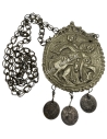 Greek Folk Art Amulet Saint George, Dodecanese