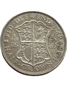 1/2 Crown 1936 George V AU+ United Kingdom 2
