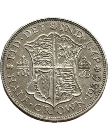 1/2 Crown 1936 George V AU+ Ηνωμένο Βασίλειο