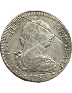 8 Reales 1784 FM Charles III Νέα Ισπανία, Μεξικό