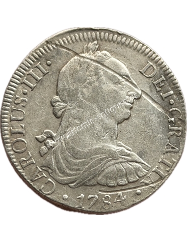 8 Reales 1784 FM Charles III Νέα Ισπανία, Μεξικό