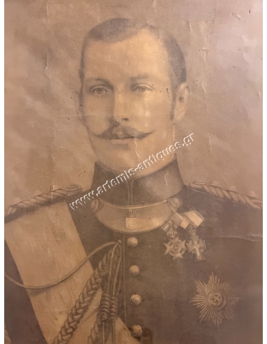 Crown Prince Constantine Lithograph