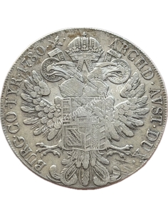 1815-1828, 1 Thaler 1780 Hafner 36a Maria Theresia Austrian Empire 2