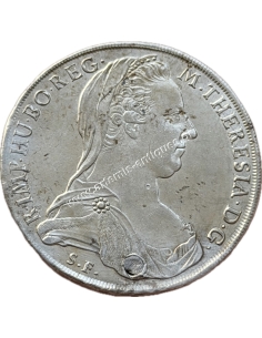 1817-1833, 1 Thaler 1780 Hafner 37a Maria Theresia Αυστριακή Αυτοκρατορία, βουλωμένη τρύπα