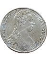 1817-1833, 1 Thaler 1780 Hafner 37a Maria Theresia Austrian Empire, plugged hole