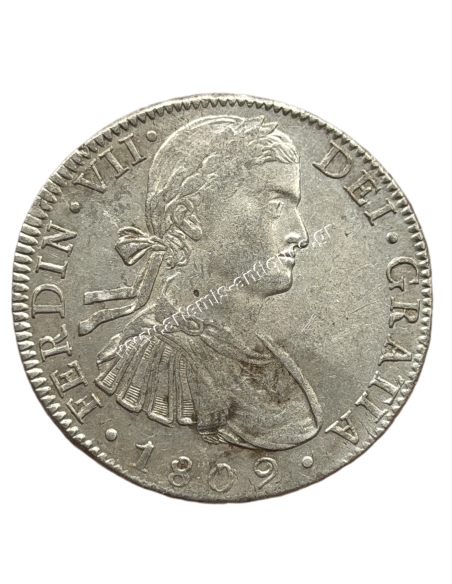 8 Reales 1809 TH Ferdinand VII Νέα Ισπανία, Μεξικό