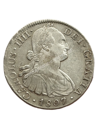 8 Reales 1807 TH New Spain, Mexico