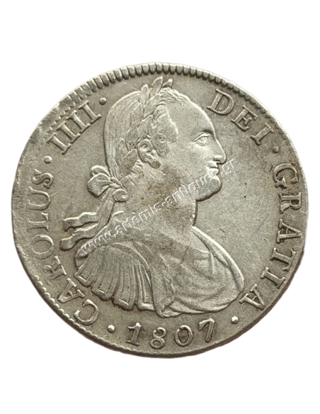 8 Reales 1807 TH New Spain, Mexico