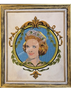 Anna Maria Queen of Greece, 1960s Embroidery