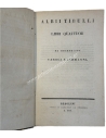 Τίβουλλος Άλβιος, Βιβλία Τέσσερα 1829