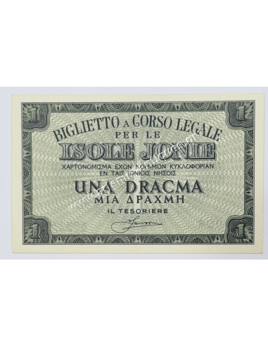 1 Drachma 1941UNC Isole Jonie