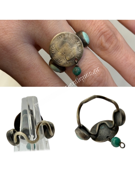 Mexican Silver Coin Ring