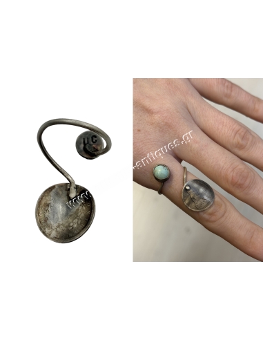 Ionian State Silver Coin Ring