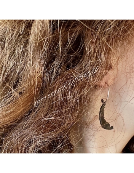 King George A Coin Silver Earrings