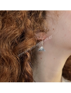 Egyptian Coin Silver Earrings 2