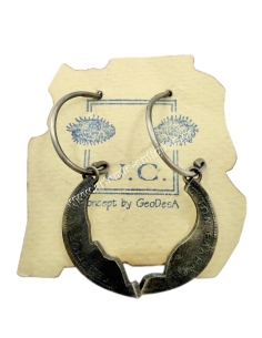 King George A Coin Silver Earrings