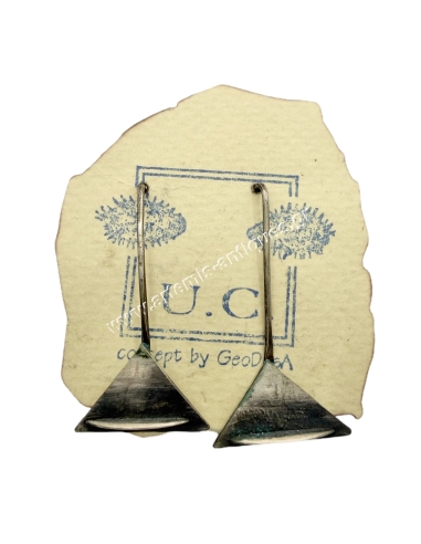 Egyptian Coin Silver Earrings