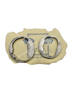 Greek Ancient Gods Silver Coin Earrings
