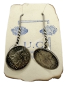 Ethiopian Coins Silver Earrings