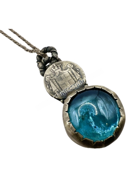 Greek Silver Coin Necklace