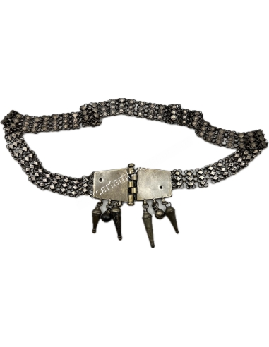 19th century Traditional silver chain belt from India