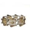 Silver Gold plated filigree Bracelet 19th century