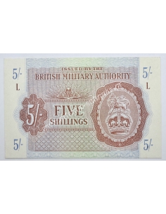 5 Shillings 1942-1943 L British Military Authority United Kingdom UNC