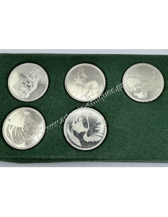 100th Anniversary of Sofia Zoo 1988 Medal set in original case 2