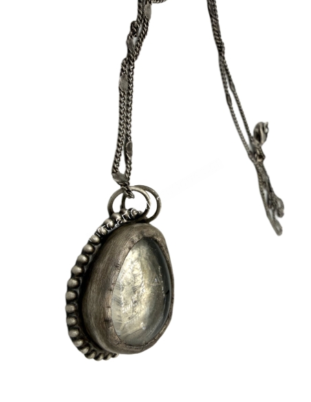 Demeter Greek Silver Coin Necklace