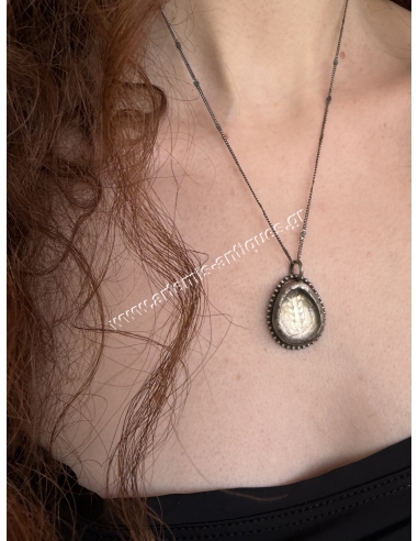 Demeter Greek Silver Coin Necklace