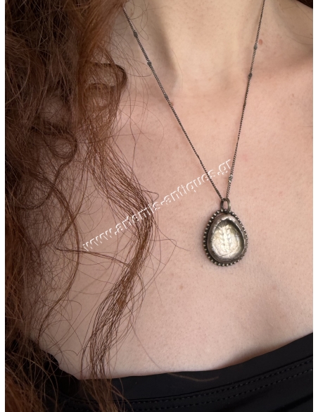 Demeter Greek Silver Coin Necklace