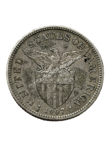50 Centavos 1907 S Διοίκηση Η.Π.Α Φιλιππίνες