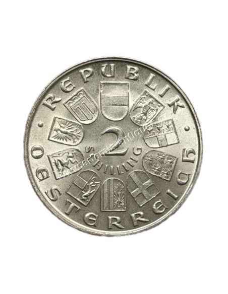 2 Schillings 1929 Theodor Billroth Αυστρία