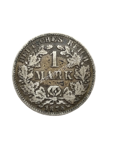 1 Mark 1875 H Wilhelm I Γερμανία