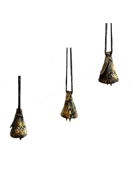 The Traveler Bronze Figure Pendant