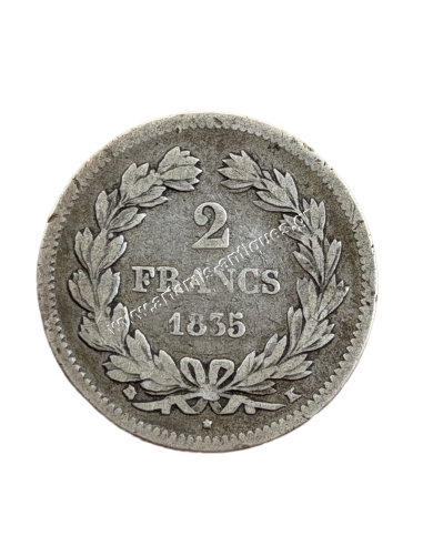 2 Francs 1835 K Louis Philippe I France