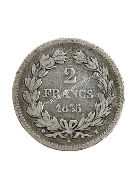 2 Francs 1835 K Louis Philippe I France