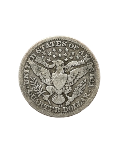 1/4 Dollar 1908 O Barber Quarter