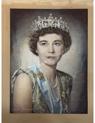 Queen Frederica of Greece by D. Patridis