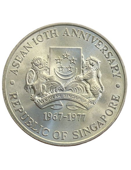 10 Dollars 1977 Singapore