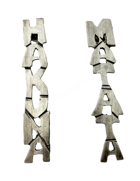 Hakuna Matata Silver Stud Earrings