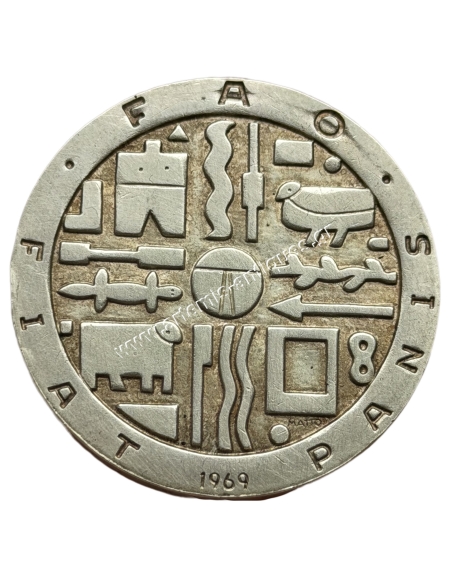 1000 Pesos 1969 FAO with teardrop Ουρουγουάη